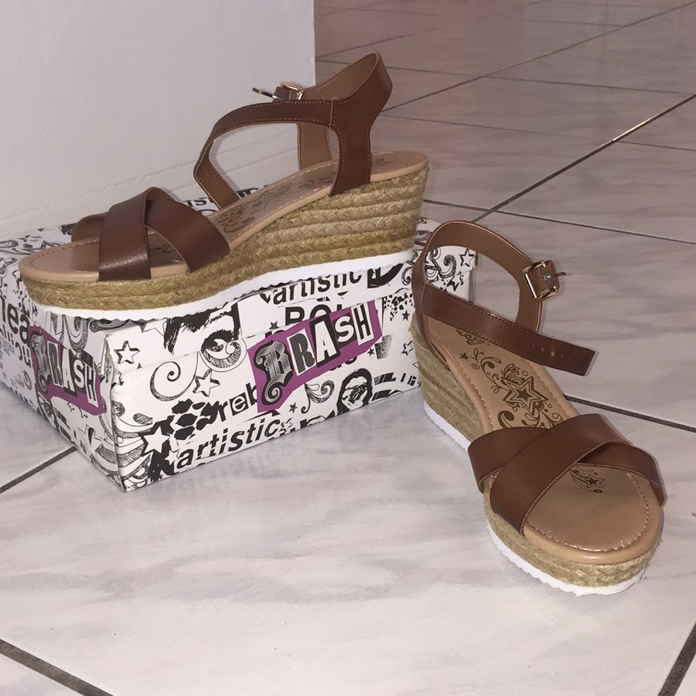 Brash “Sporty” Platform Sandals, Size 11 - EUC